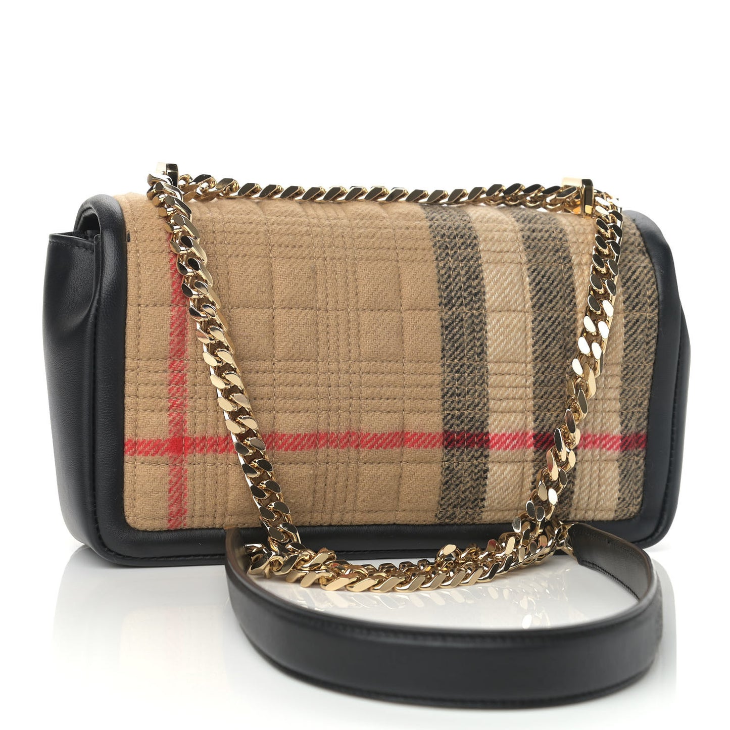 Check Cashmere Small Lola Bag Black