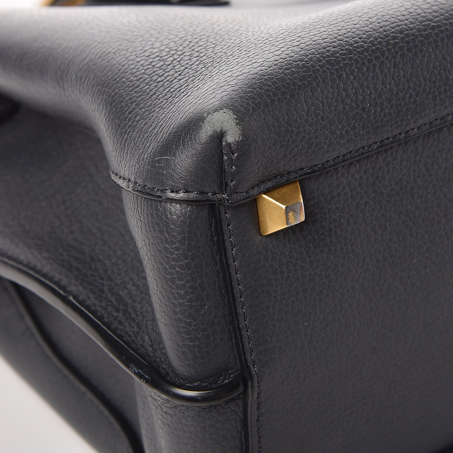 MCM Grained Calfskin Medium Milla Tote Phantom Grey 14 of 19