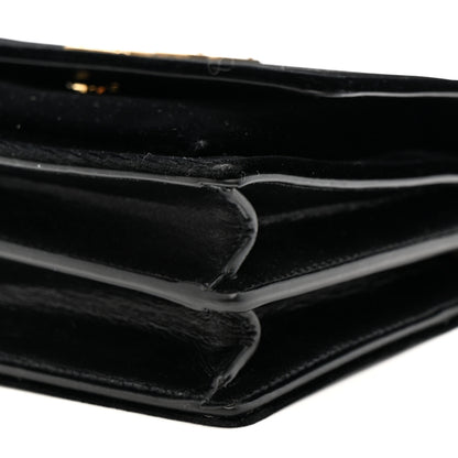 Saint Laurent Velvet Small Monogram Sunset Black 9 of 11