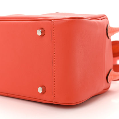 Hermes Matte Alligator Swift Verso Mini Touch Lindy 20 Capucine Orange Poppy 10 of 12