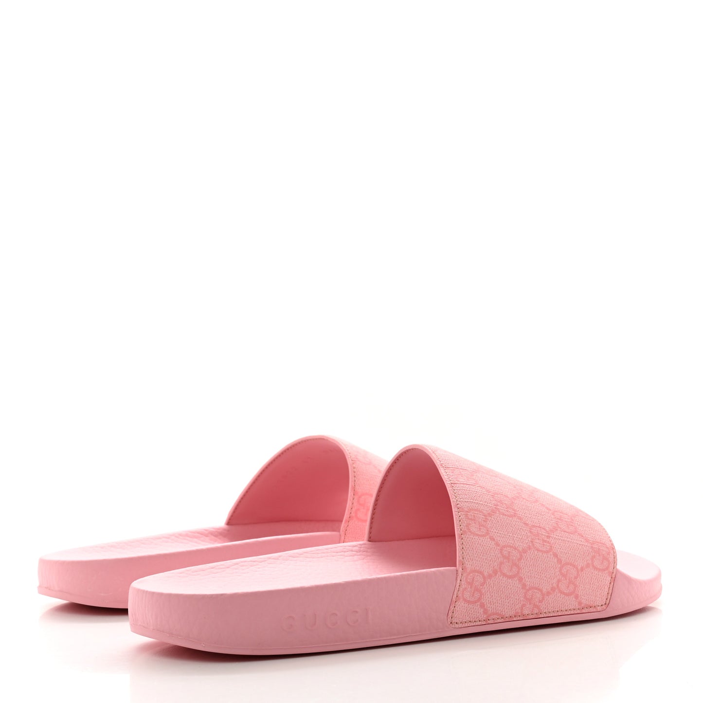 GG Supreme Monogram Slide Sandals 41 Cotton Candy Dark Cotton Candy