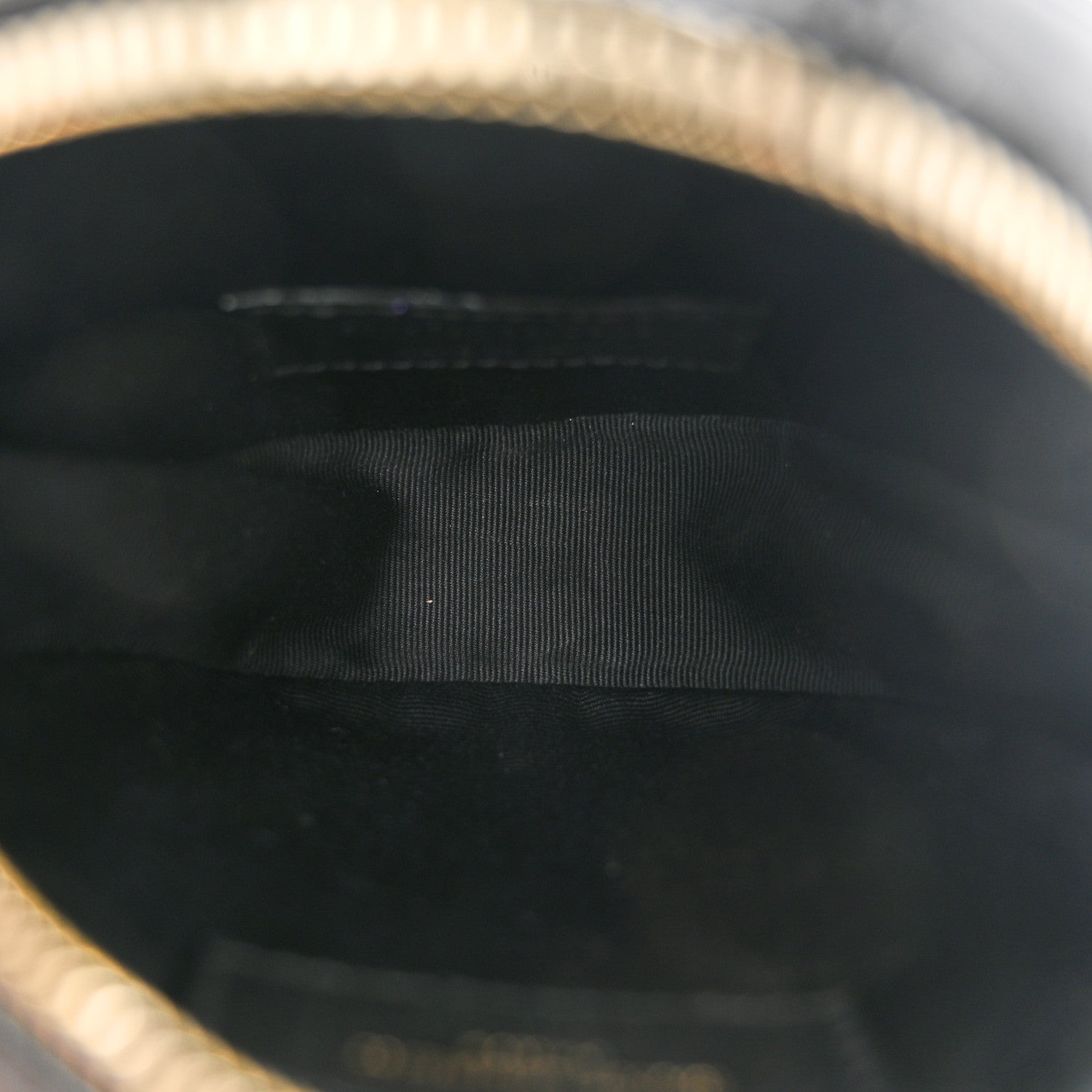 Saint Laurent Patent Crocodile Embossed Round Belt Bag Black 5 of 10