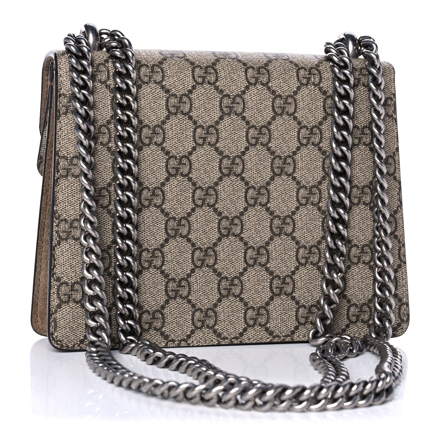 Gucci GG Supreme Monogram Mini Dionysus Shoulder Bag Taupe 3 of 12