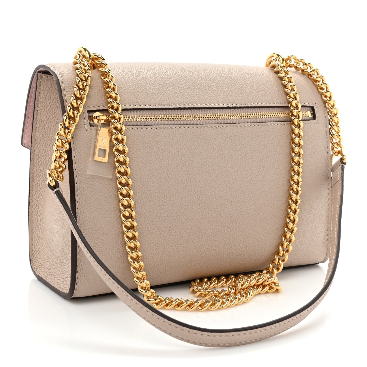 Soft Calfskin Mylockme Chain Bag BB Greige