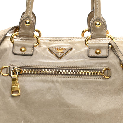 Prada Vitello Shine Shopping Satchel Cammeo 9 of 19
