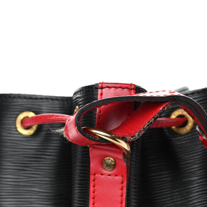 Louis Vuitton Epi Bi-Color Noe Castillan Red Black 12 of 15