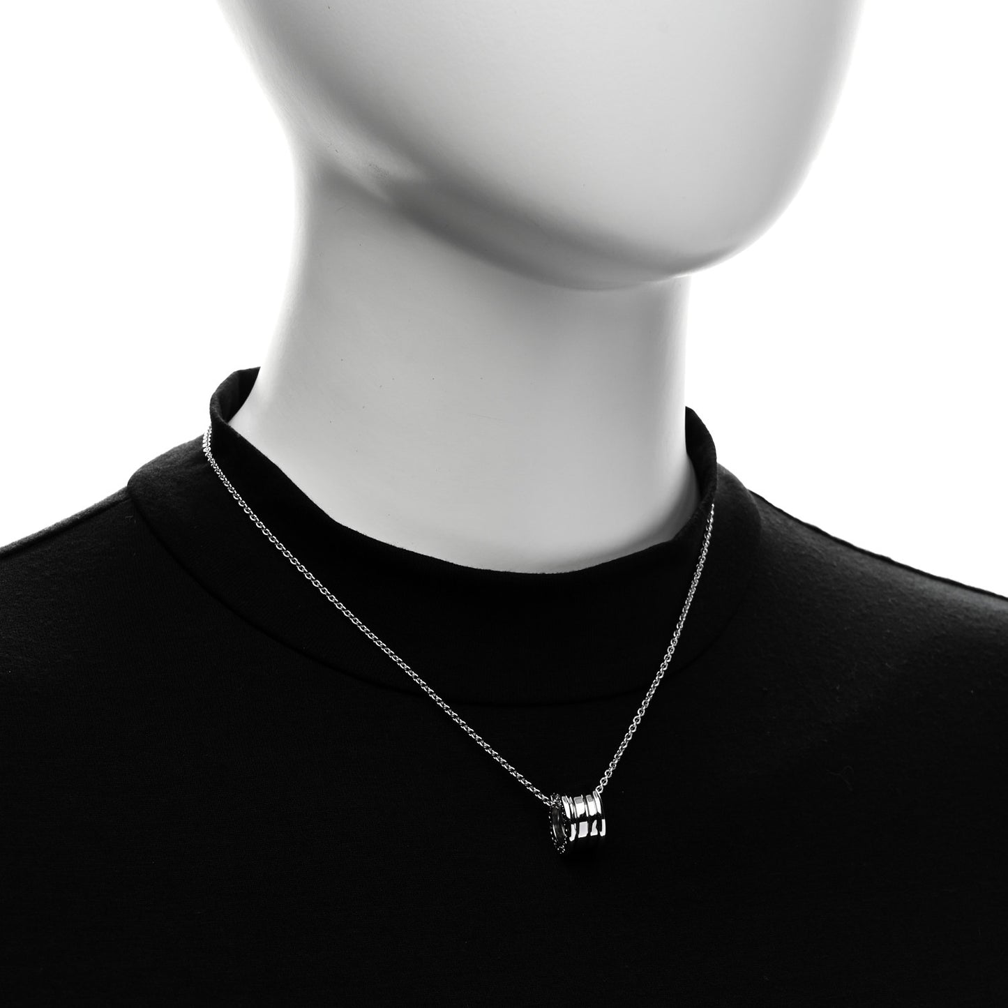 18K White Gold B.Zero1 Pendant Necklace