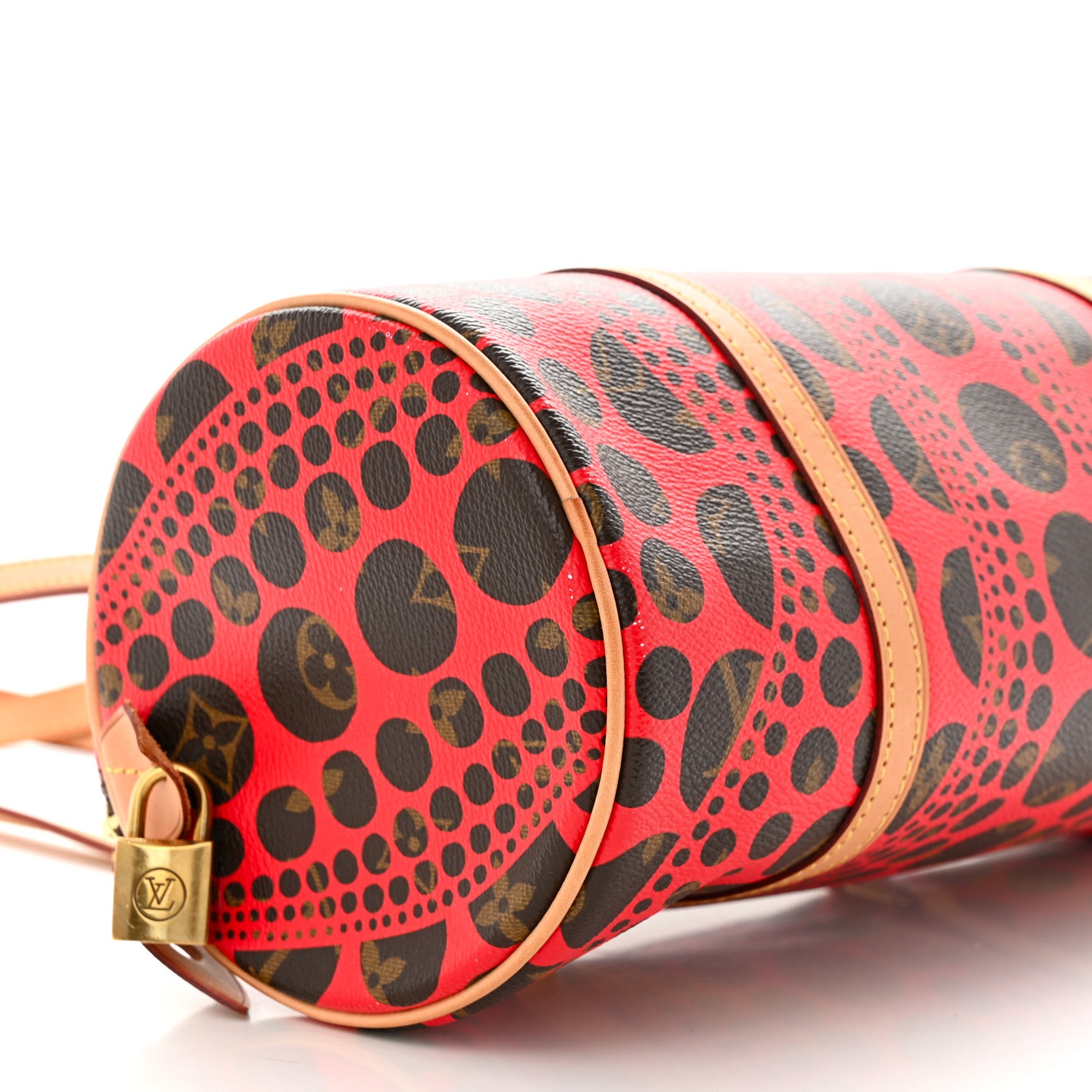 Louis Vuitton Monogram Kusama Pumpkin Dots Papillon 30 Red 9 of 10