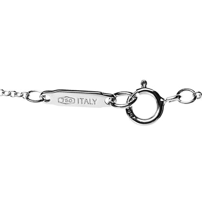 Tiffany 18K White Gold Diamond 9mm X Pendant Necklace 5 of 7