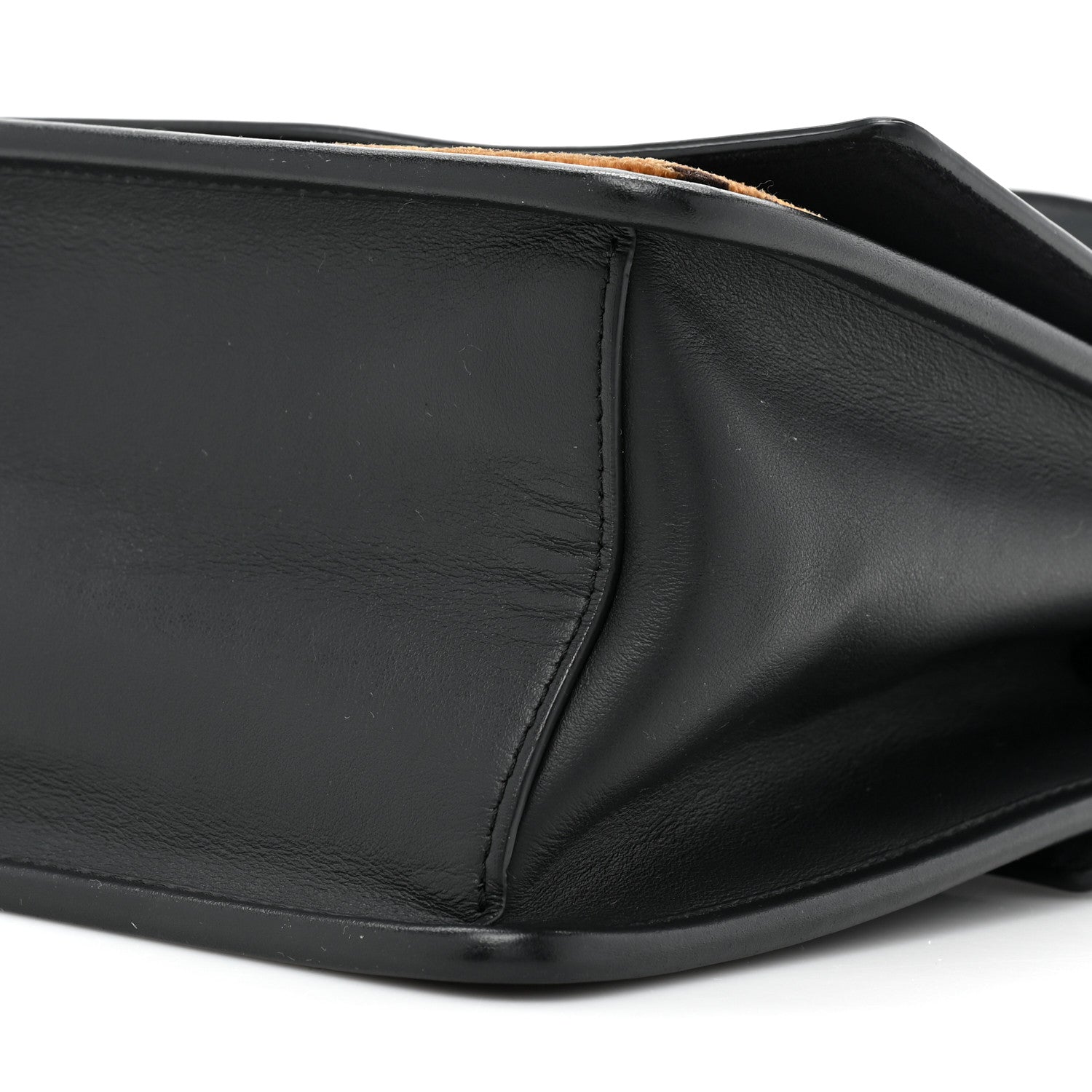 Fendi Vitello Century Velvet F is Fendi FF Kan I Shoulder Bag Black Tobacco 8 of 11