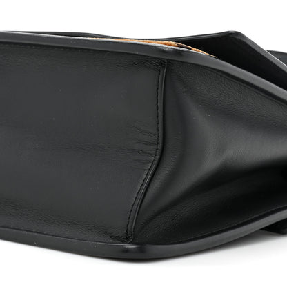 Fendi Vitello Century Velvet F is Fendi FF Kan I Shoulder Bag Black Tobacco 8 of 11