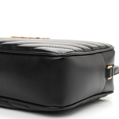 Saint Laurent Calfskin Matelasse Monogram Lou Camera Bag Black 8 of 8