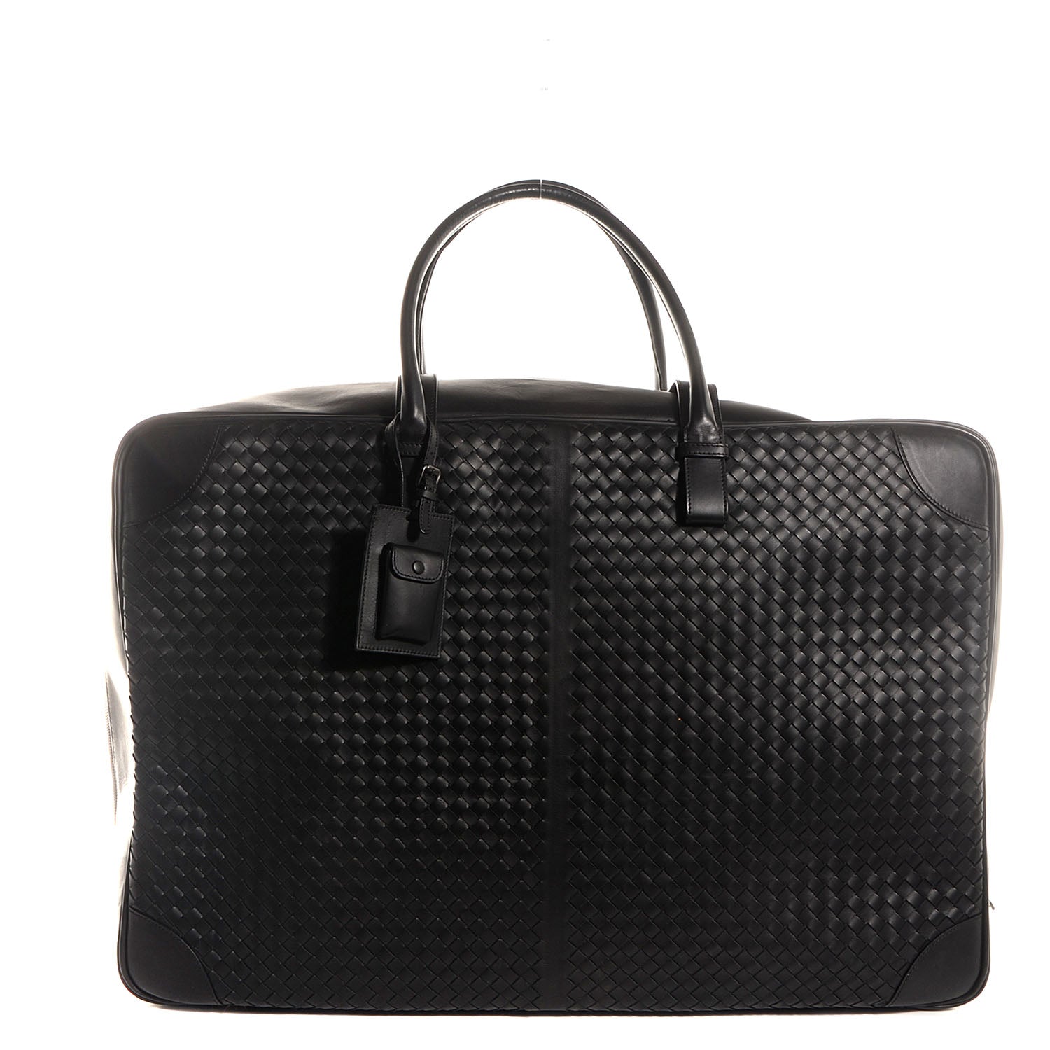 Bottega Veneta Nappa Intrecciato Luggage Travel Bag Nero Black 1 of 7