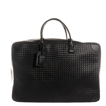 Bottega Veneta Nappa Intrecciato Luggage Travel Bag Nero Black 1 of 7