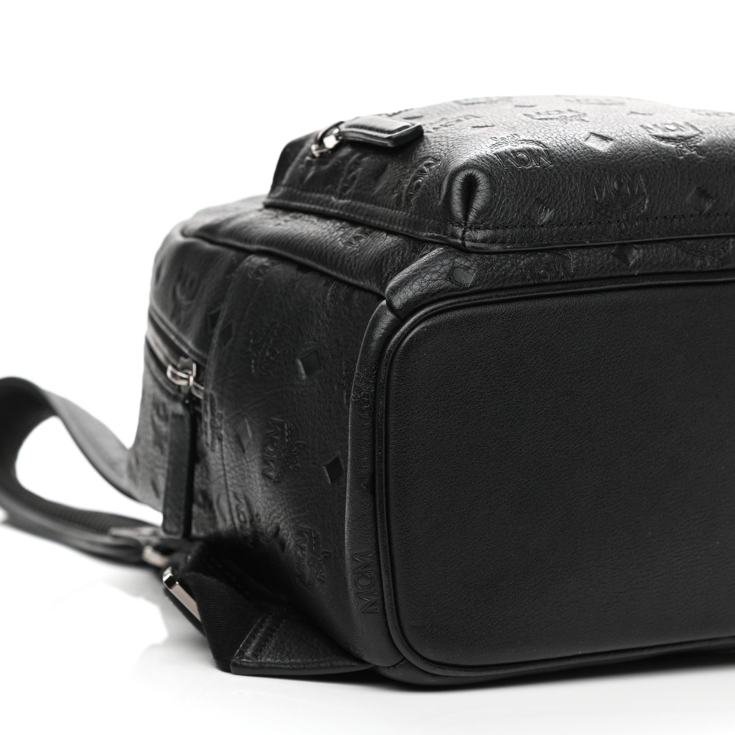 MCM Calfskin Ottomar Small Stark Backpack Black 9 of 10