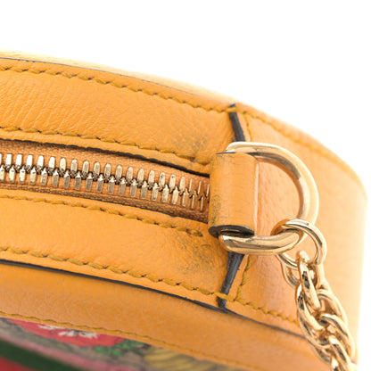 Gucci GG Supreme Monogram Flora Web Mini Ophidia Round Shoulder Bag Beige Multicolor Crop 14 of 14