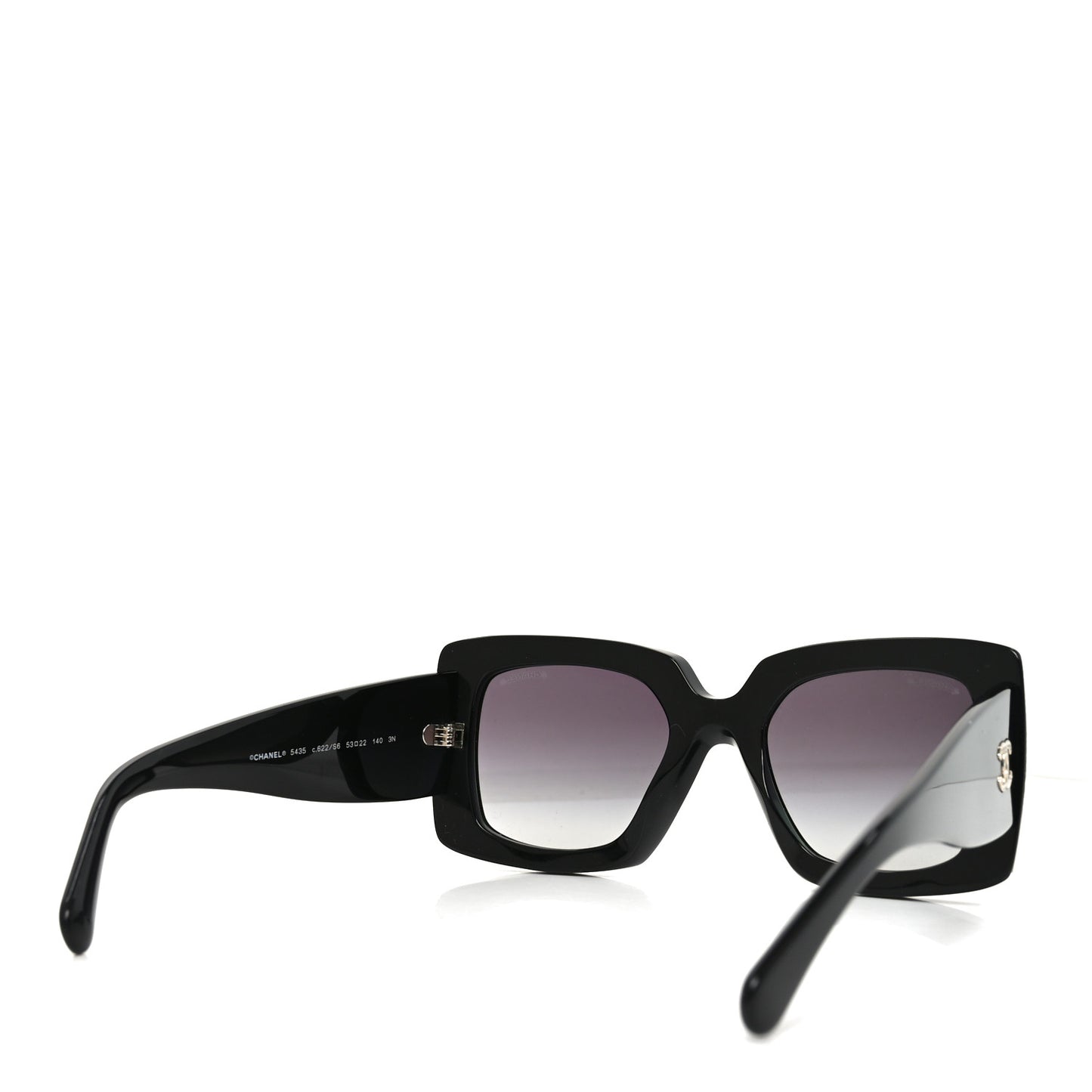 Acetate Rectangle Sunglasses 5435 Black