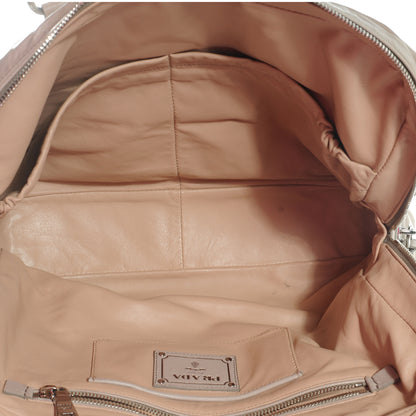 Prada Lambskin Boston Large Tote Stone 5 of 8