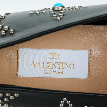 Valentino Garavani Nappa Star Studded Cabochon Loafers 39 Black 6 of 10