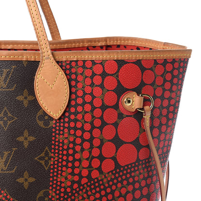 Louis Vuitton Monogram Kusama Waves Neverfull MM Red 11 of 11