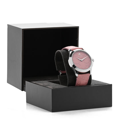 Gucci Stainless Steel Calfskin 38mm G-Timeless Quartz Watch Pink 5 of 5