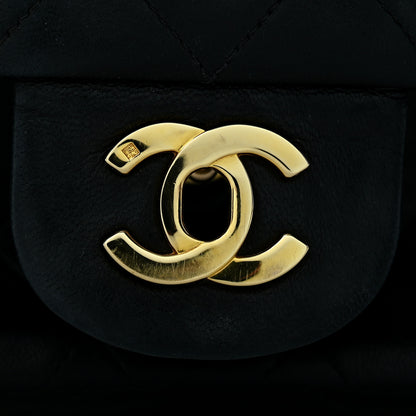 Chanel Lambskin Quilted Small Double Flap Black 12 of 13