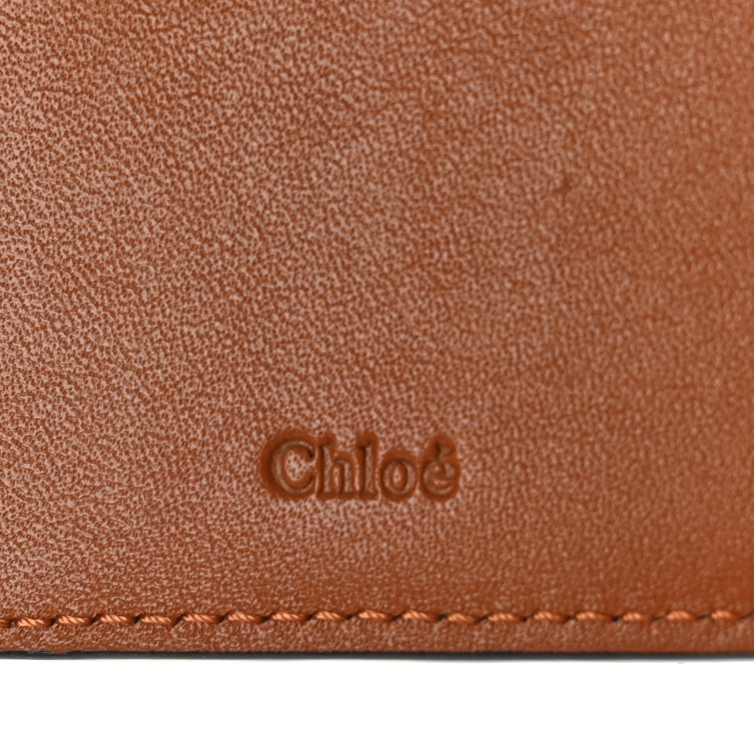 Chloe Calfskin Alphabet Compact Wallet Blush Brown 6 of 8