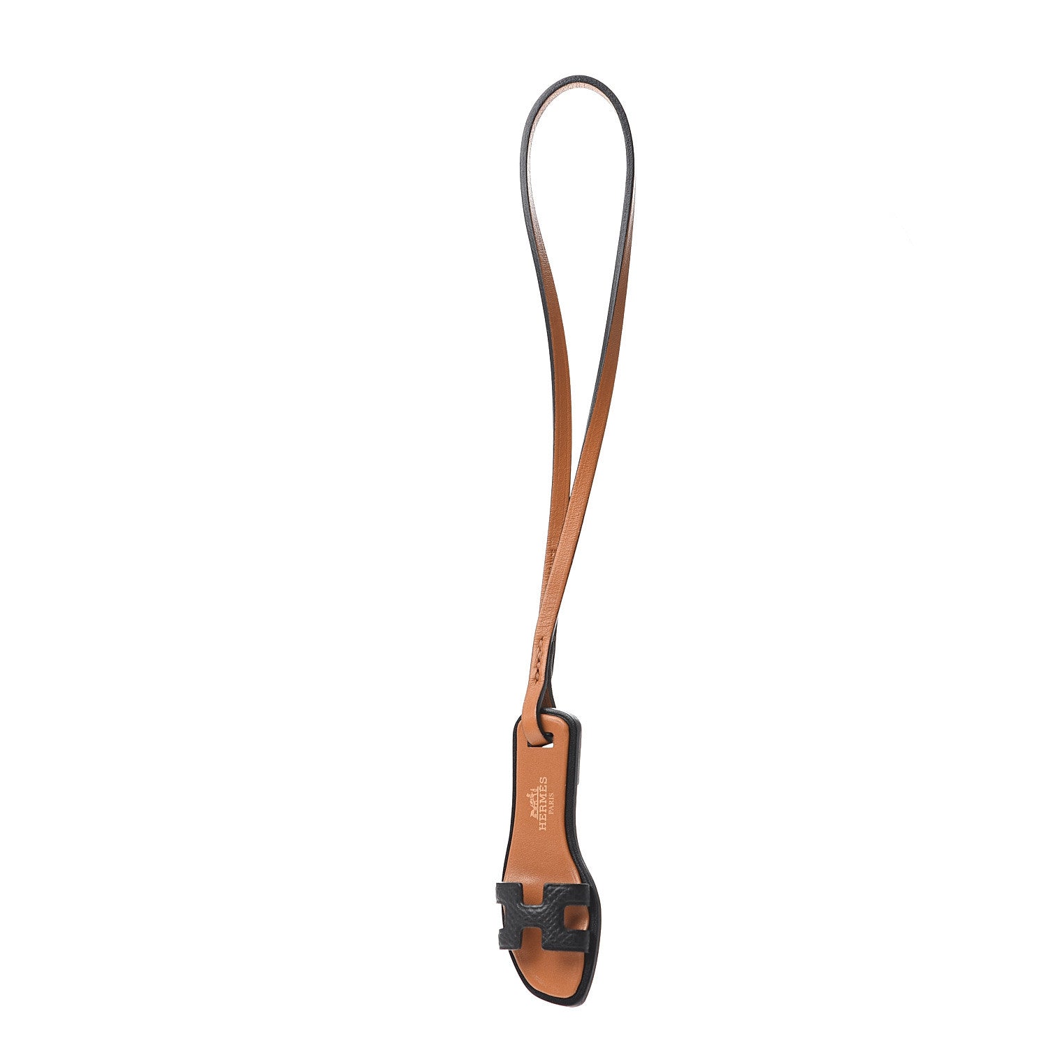 Hermes Epsom Butler Calfskin Hunter Oran Nano Bag Charm Black 1 of 4