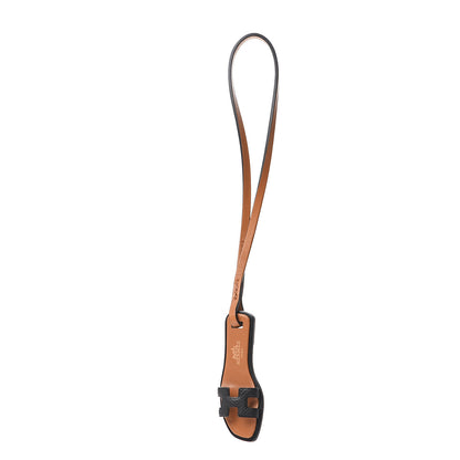Hermes Epsom Butler Calfskin Hunter Oran Nano Bag Charm Black 1 of 4