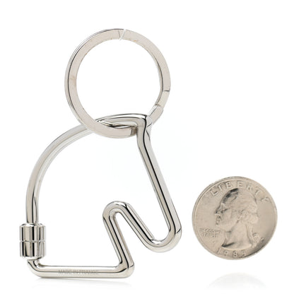 Hermes Palladium Cheval Key Ring 2 of 5