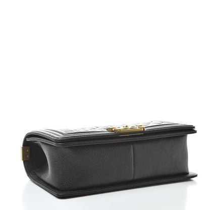 Chanel Caviar Quilted Medium Boy Flap Black 4 of 11