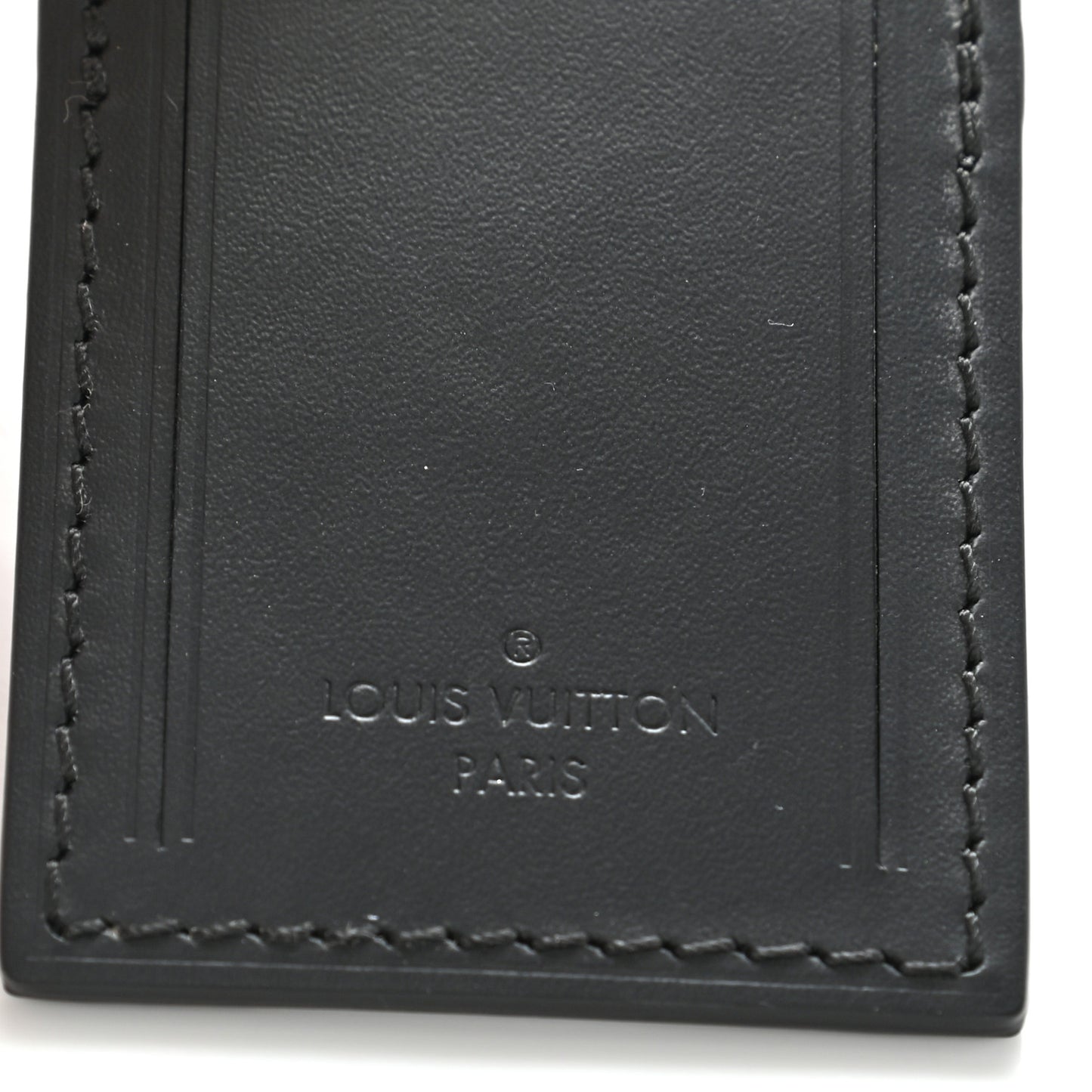 Calfskin Luggage Tag Black