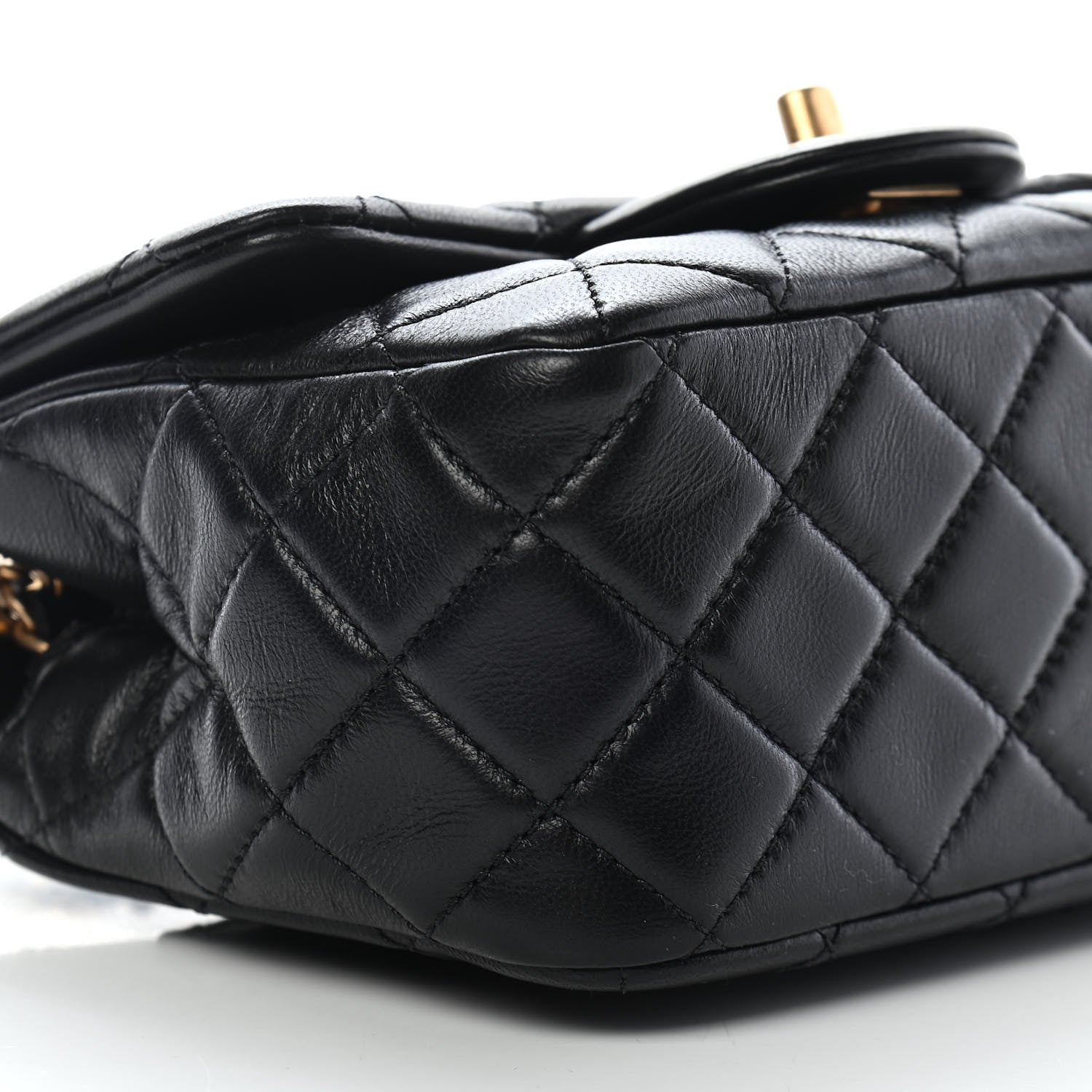 Chanel Lambskin Quilted Mini Pearl Crush Flap Black 8 of 9