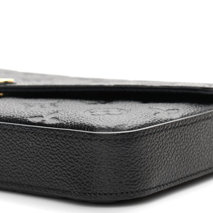Louis Vuitton Empreinte Pochette Felicie Chain Wallet Black 12 of 14