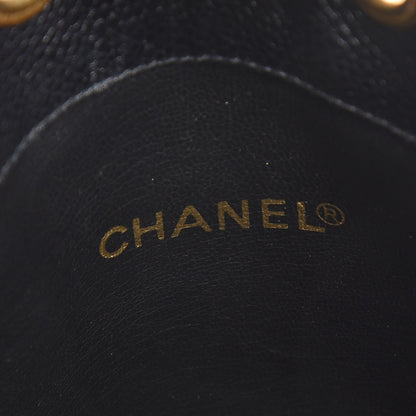 Chanel Caviar CC Drawstring Shoulder Bag Black 5 of 6