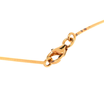 Hermes Lacquered Gold Pop H Pendant Necklace 5 of 6