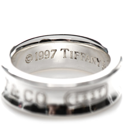 Tiffany Sterling Silver 1837 Band Ring 51 5.75 5 of 5