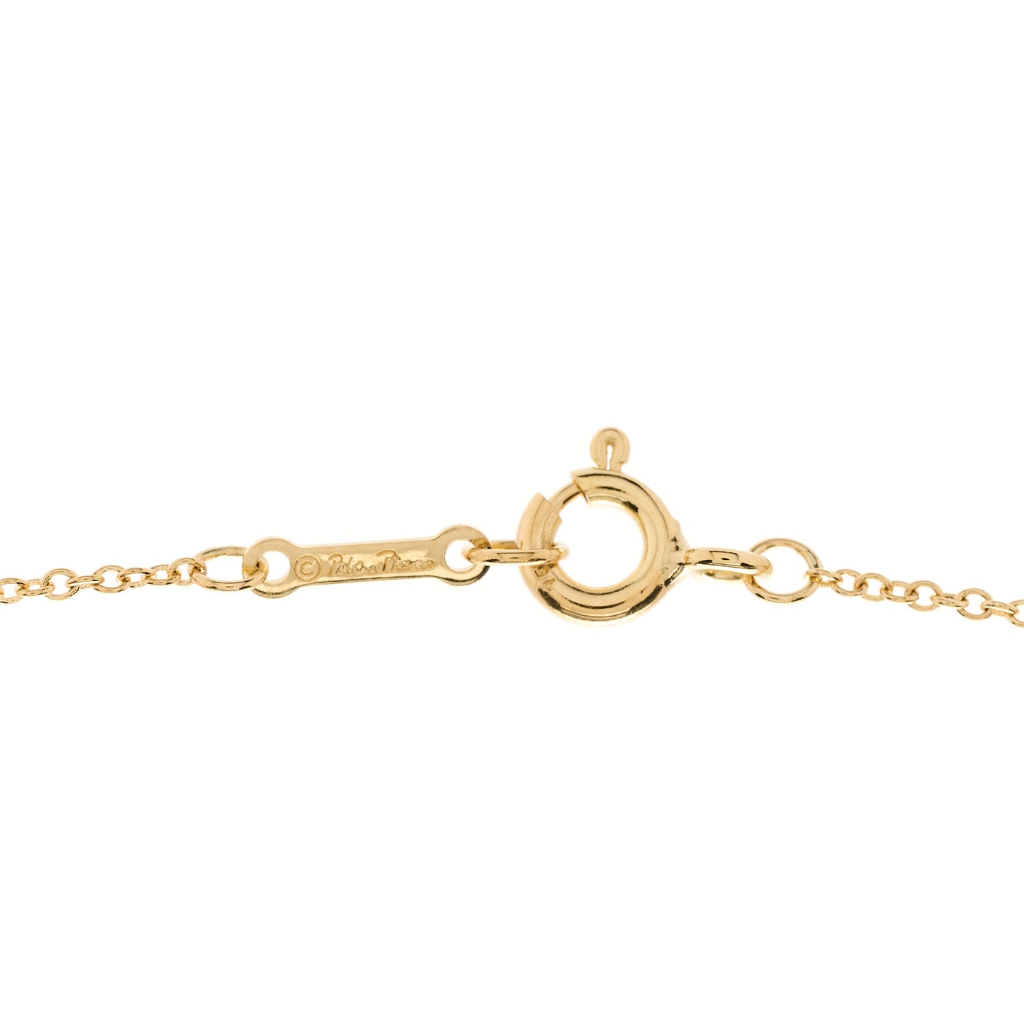 18K Yellow Gold Paloma Picasso Olive Leaf Vine Pendant Necklace