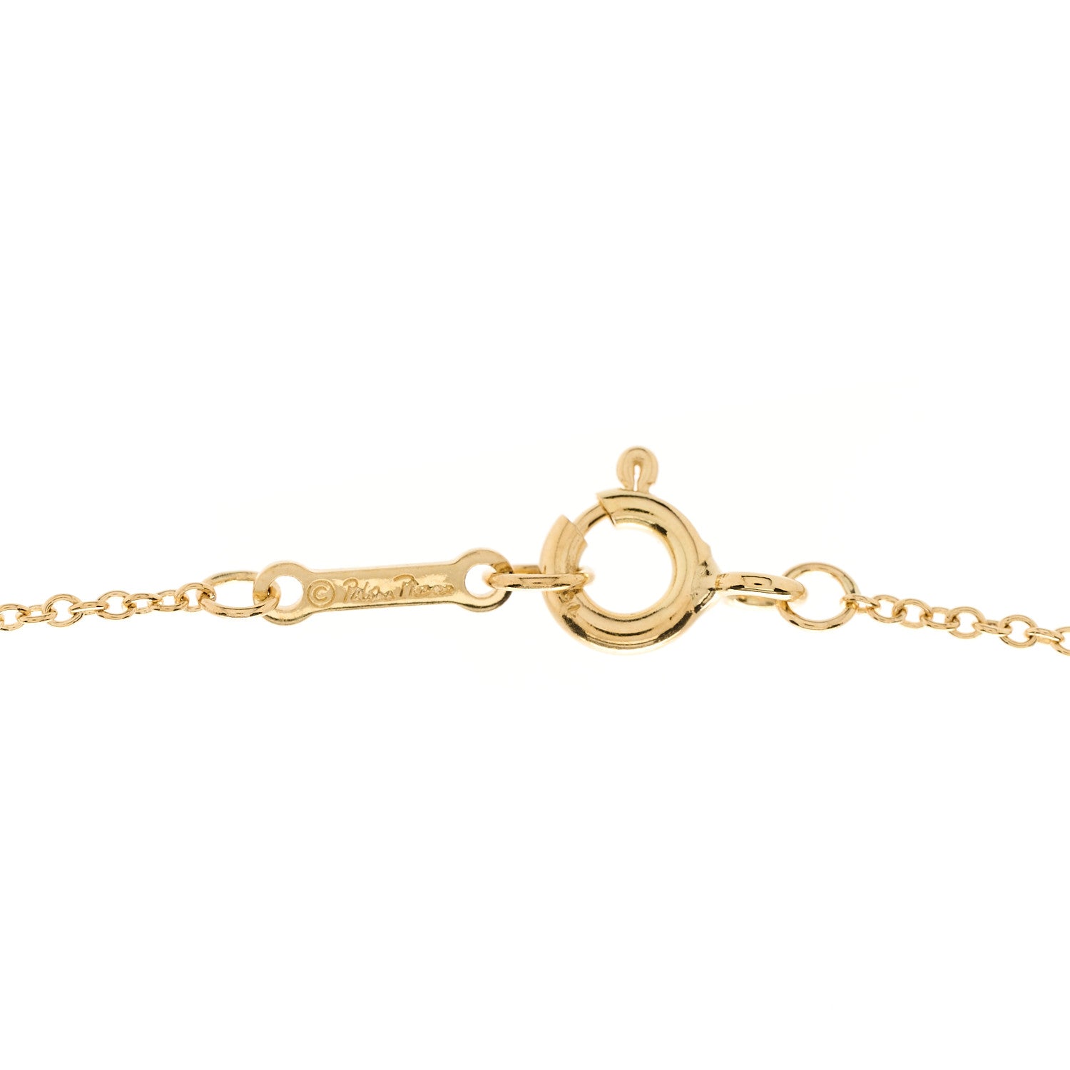 Tiffany 18K Yellow Gold Paloma Picasso Olive Leaf Vine Pendant Necklace 4 of 6