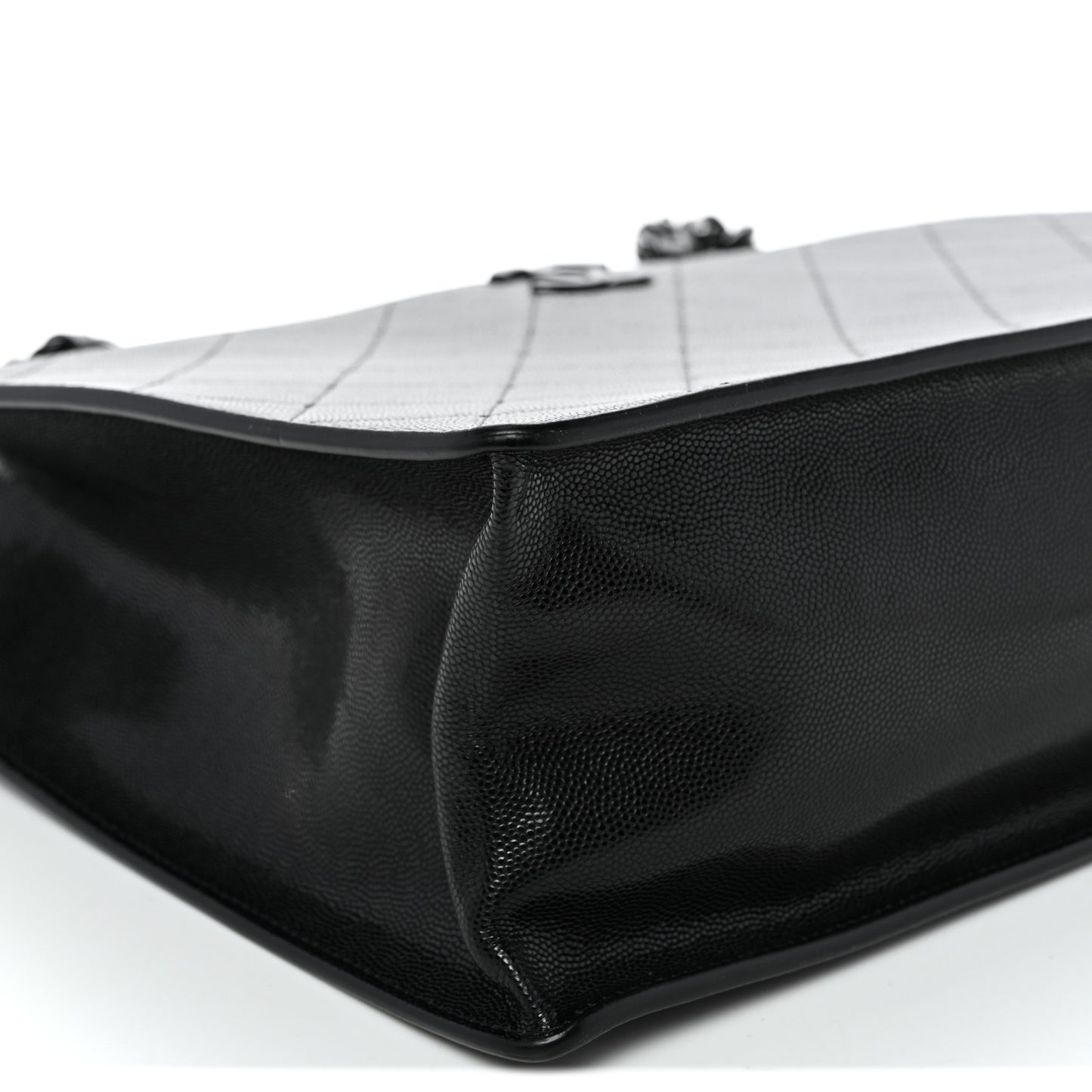Caviar Quilted My Everything Large Shopping Tote Black