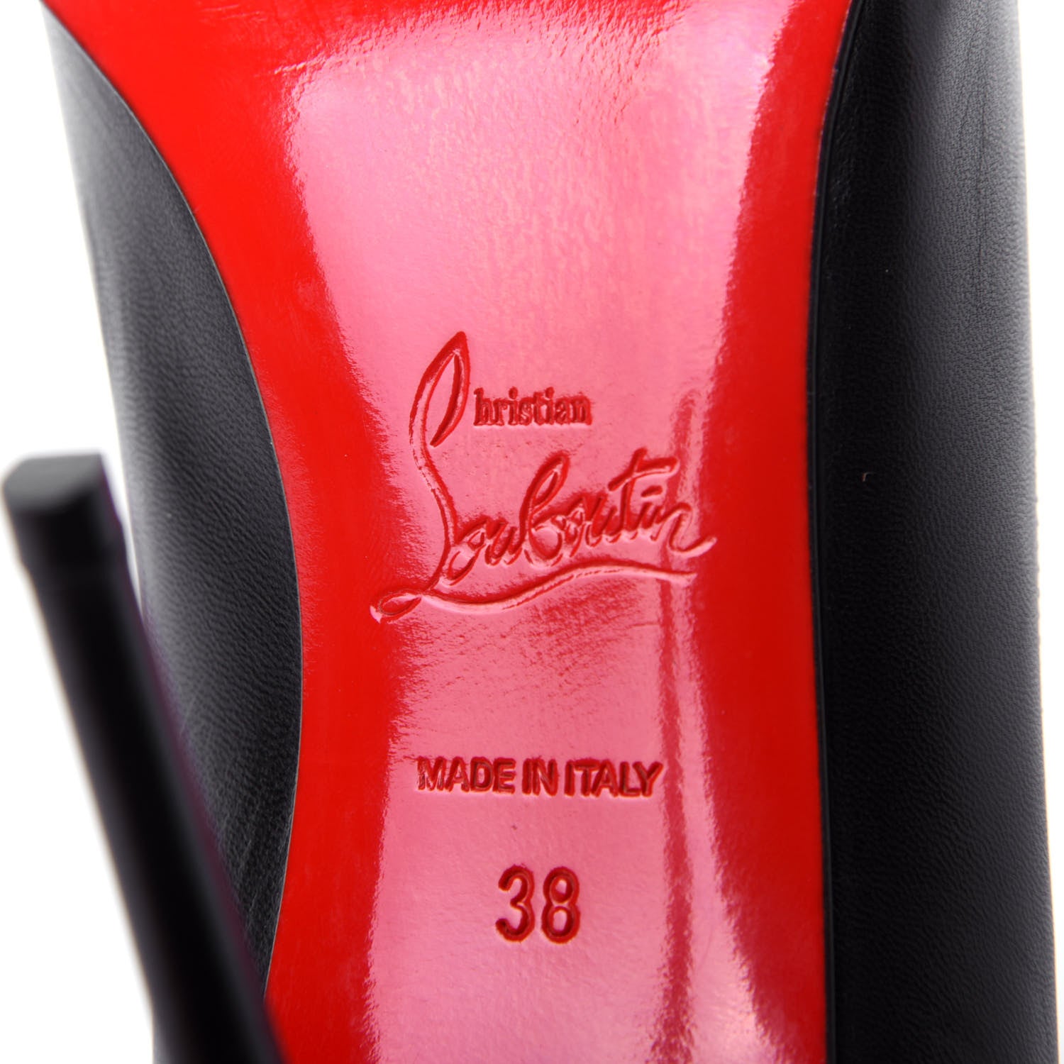 Christian Louboutin Kid Decollete 554 100 Pumps 38 Black 9 of 14