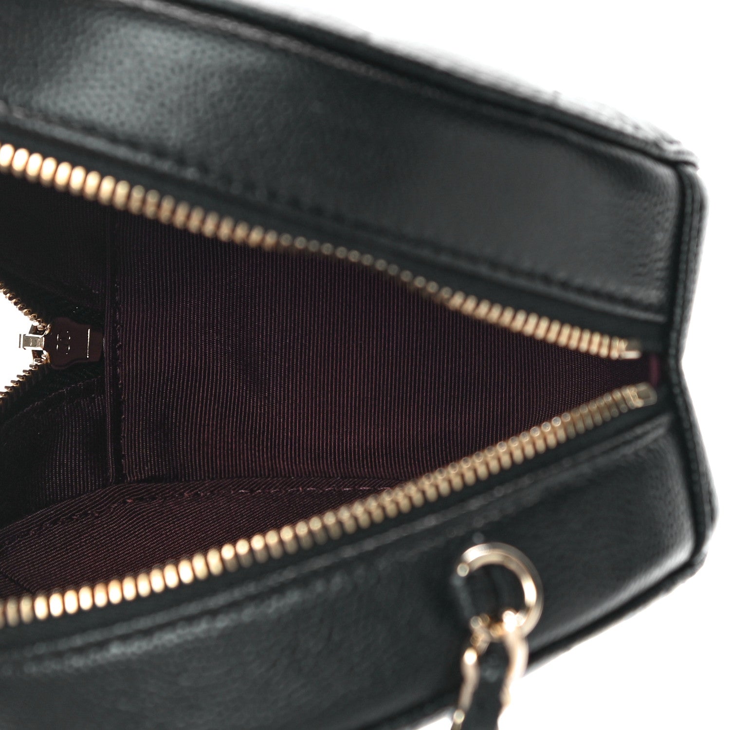 Chanel Caviar Quilted Round Clutch With Chain Black 5 of 11
