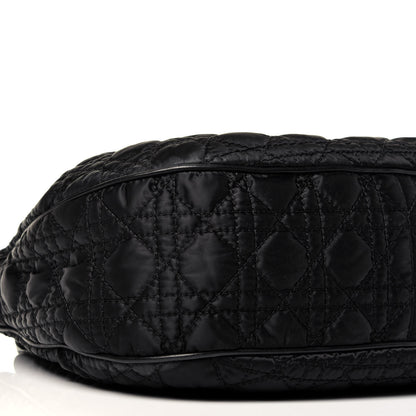 Christian Dior Nylon Cannage Shopper Tote Black 8 of 9