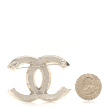 Chanel Metal CC Brooch Silver 2 of 4