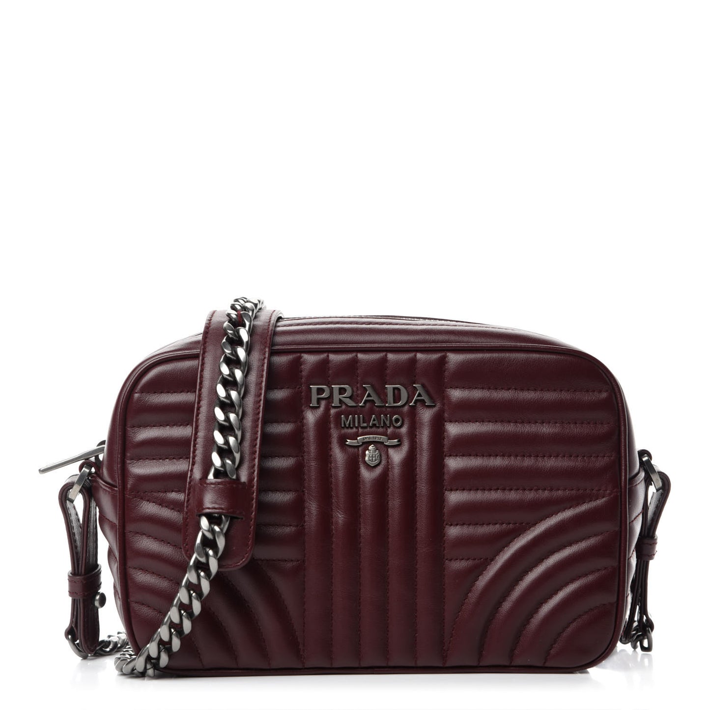 Soft Calfskin Impunture Diagramme Camera Bag Granato