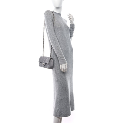 Chanel Lambskin Quilted Mini Rectangular Flap Grey 2 of 12
