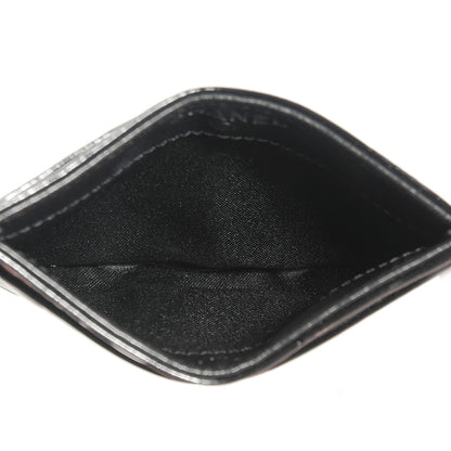 Chanel Patent Lucky Symbols Card Holder Case Black 6 of 9