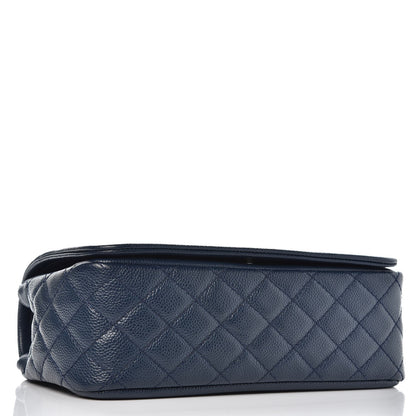 Chanel Caviar Medium Timeless CC Flap Navy Blue 4 of 10