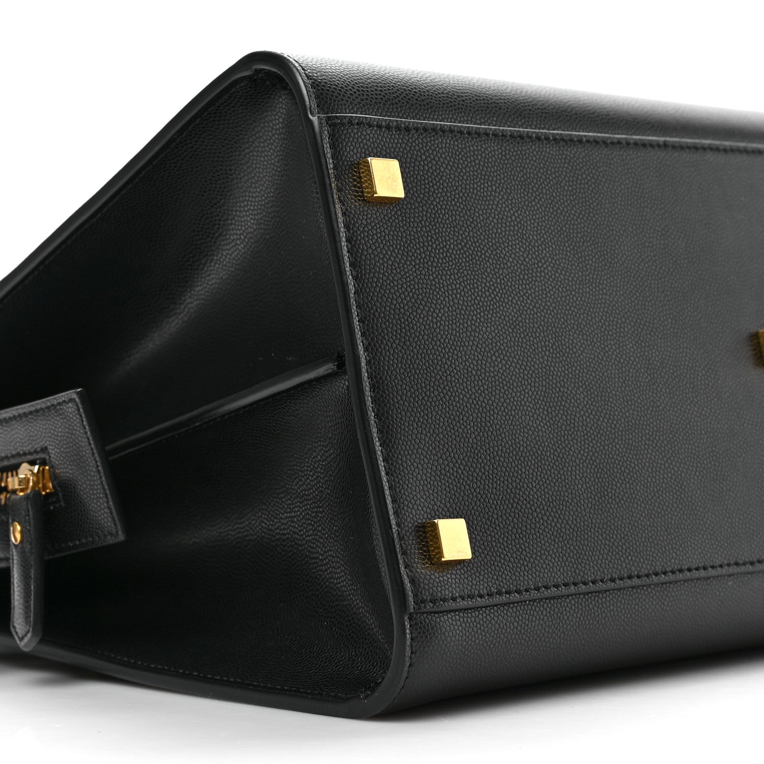 Saint Laurent Grain De Poudre Medium Uptown Tote Black 8 of 9