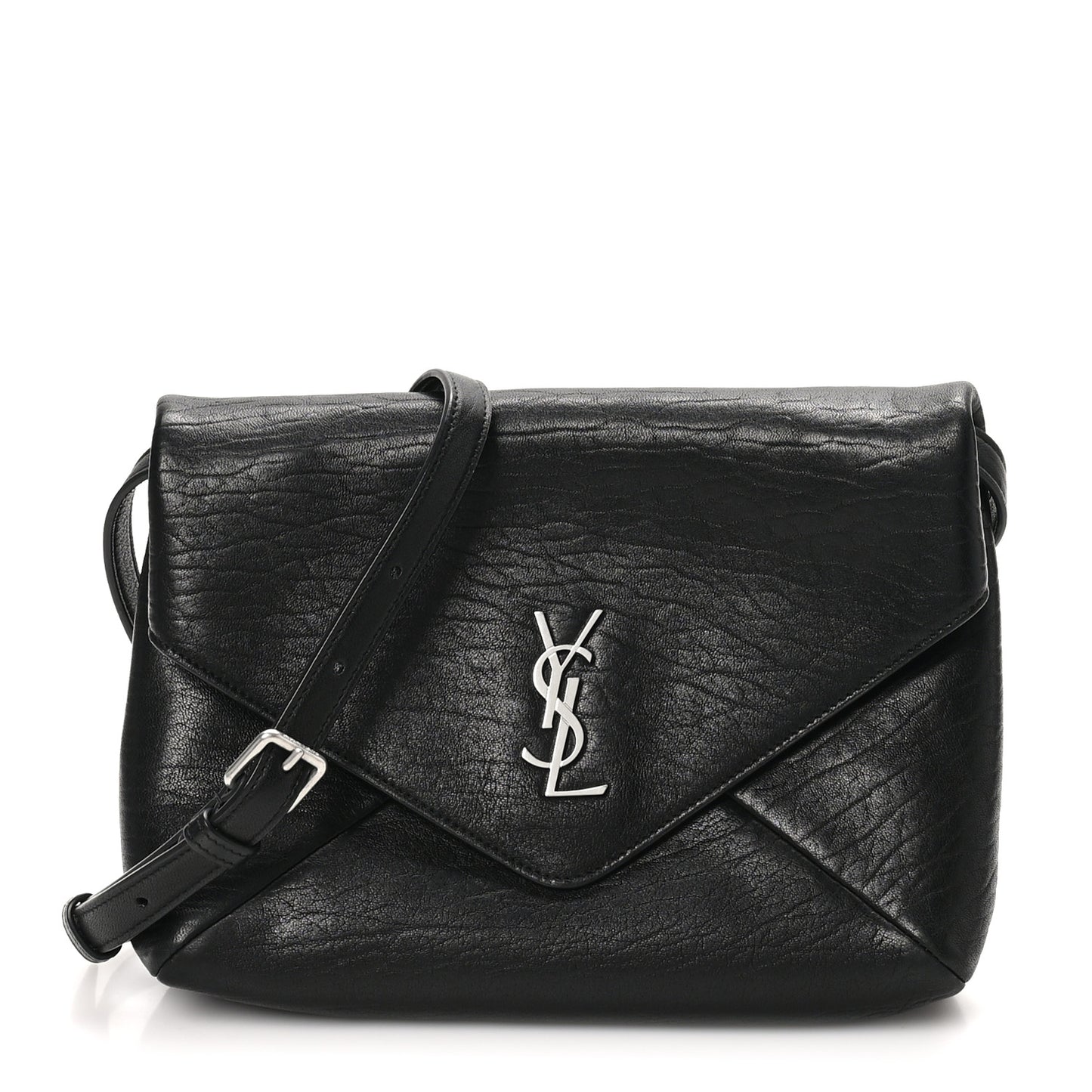 Lambskin Cassandre Envelope Messenger Black